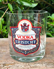 Collection seau à glace publicitaire Vodka Eristoff en verre épais massif