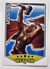 CARTE 2011 SERIE 1 - TOPPS MARVEL HERO ATTAX  N° 199 MJOLNIR Thor TBE