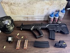 Pack Airsoft - Réplique AEG Tavor 21 (Auto, 1J), Mags, Batteries, Red dot, etc