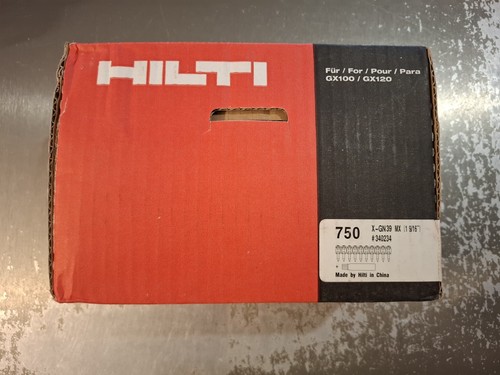 750 clous hilti 39mx - 750, 39mm