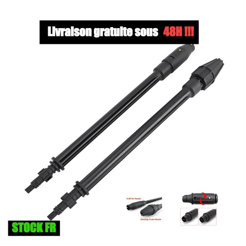 Lance haute pression - , rotative