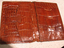 HARROD'S porte feuille veritable crocodile 12 x 17 Wallet