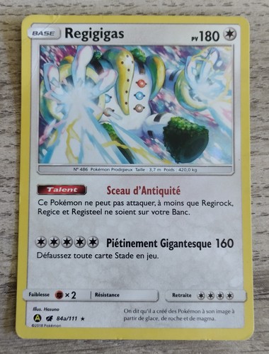 Carte pokémon regigigas - -,