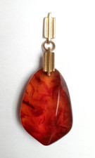 Ancien Grand Pendentif Ambre