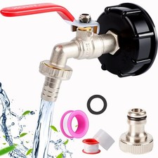 Robinet cuve 1000l s60x6 IBC cuve IBC tuyau，robinet jardin raccord cuve 1000 ...