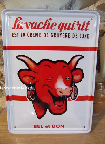 Plaque métal fromage la - en,