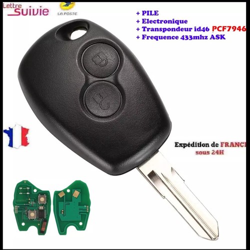 Clé vierge pcf7946 compatible - vierge,