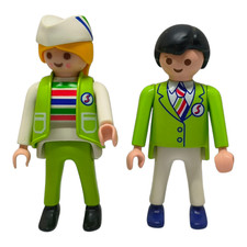 sympa employée supermarché 3200  Playmobil ( magasin, épicerie   ) 2679