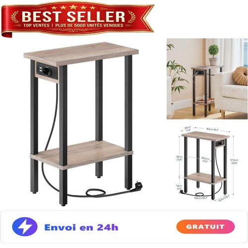 Table chevet hoobro - chevet,