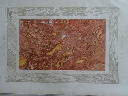 Litho deco marbre marqueterie - litho,