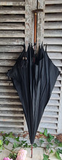 ANCIENNE  OMBRELLE NOIRE manche corne