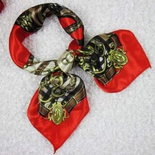 Foulard bandana carré satin