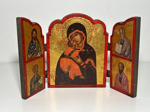 Triptyque icône byzantine - triptyque,