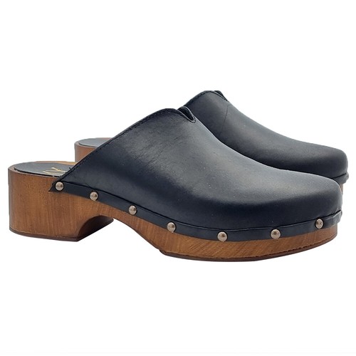 Mules suédoises noires - mules, en
