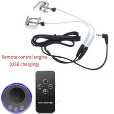 E-Stim ElectroShock_Nipple_Clip_Labia_Clamp_Stimulation_SEX Nipple_Toy_SM_Set!