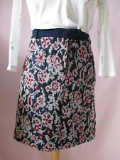 Jupe COP COPINE bleu marine motifs blanc et rouge-Taille 40 Neuve