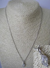 joli collier PENDENTIF serti /  4gr Argent MASSIF 925 N°8 silver necklace