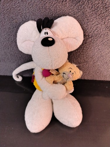 Peluche diddl salopette jaune - peluche,