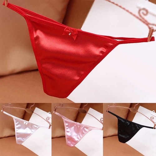 Sexy soyeux soie string - soyeux,