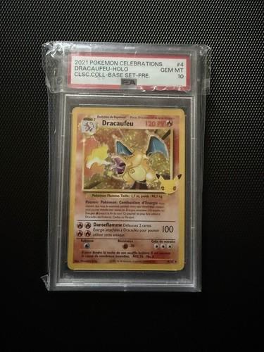 Psa gem mint dracaufeu - psa,