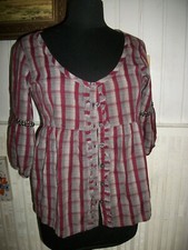 Chemisier tunique ecossais