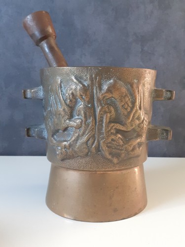 Ancien grand mortier bronze - ancien,