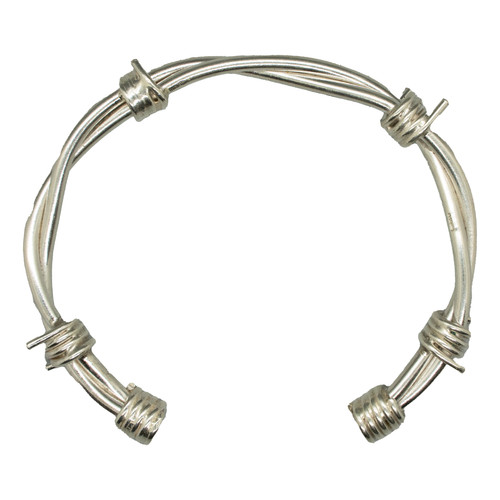 Fil barbelé torc argent - torc,