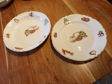 Vintage Lot de 2 plats ronds