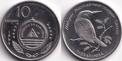 Escudos 1994 cap vert - escudos,