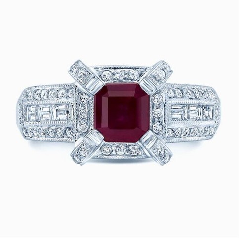 Rubis diamant émeraude coupe - diamant,