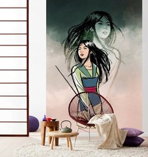 Papier Peint Mulan 78x110 Pouces Croquis Grand Non-tissé Photo Murale Disney