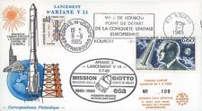 AR27L : 2.7.85 - FDC “Ariane V14 - rencontre entre GIOTTO et la comète HALLEY”