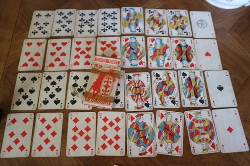 Ancien jeu cartes a - 32,