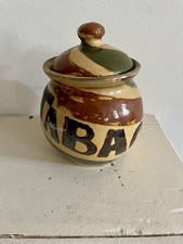 pot à tabac ancien en terre