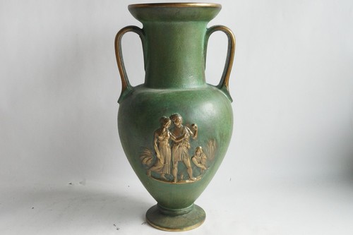 Vase amphore bronze - , patine