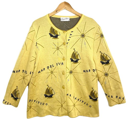 Pull cardigan graphique - pull,