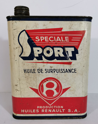 Ancien bidon huile renault - bidon,