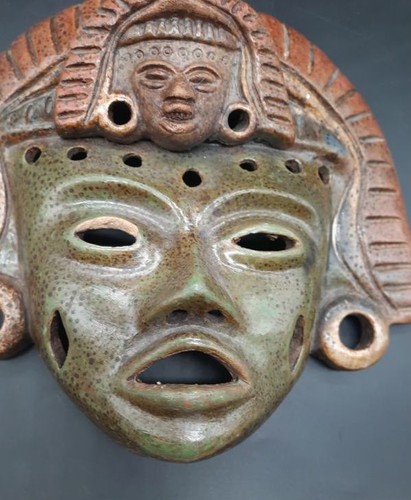 Masque guerrier mexicain - guerrier,