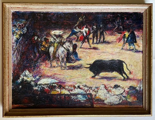 Corrida ses toreros huile - et,