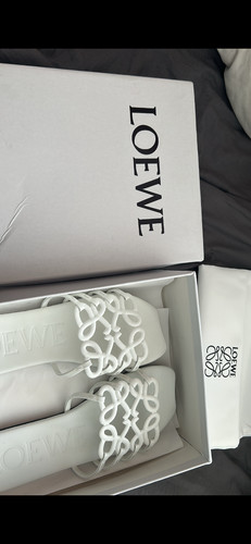 Sandales loewe blanc t39 - sandales,