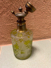 BACCARAT ANCIEN VAPORISATEUR VERRE GIVRE DEGAGE ACIDE EGLANTIER  EPOQUE 1900