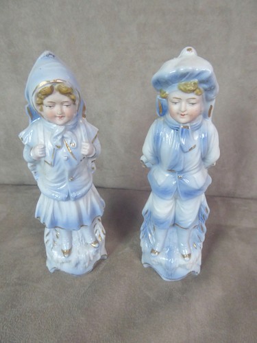 Paire sujets porcelaine - de,