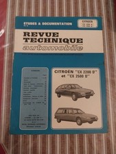 Revue Technique CITROEN CX 2200 DIESEL 2500 D CONFORT SUPER PALLAS FAMILIALE