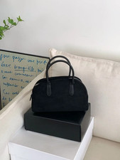 Sac Fourre-Tout En Daim Marron Vintage, Sac À Main Boston De Luxe De Styliste De