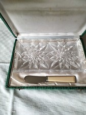 Beurrier Cristal Et Son Couteau Inox