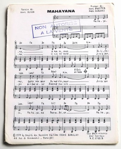 Partition vintage sheet music