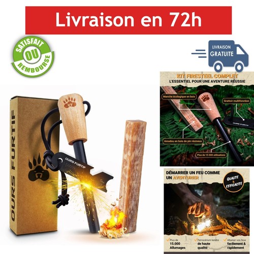 Kit firesteel pierre - kit,