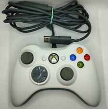 ? Manette Filaire Officielle Microsoft Xbox 360 Blanche USB TBE Compatible PC
