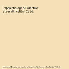 L'apprentissage de la lecture