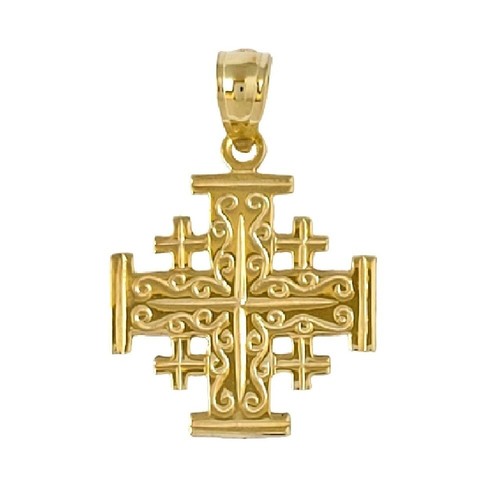 Pendentif croix jérusalem - pendentif,